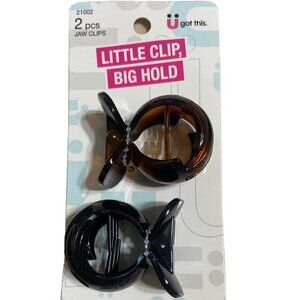 SCUNCI CLAW HAIR CLIPS ( 2pcs) JAW 21002 fish hidden hinge little Clip hold